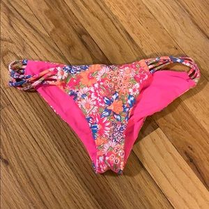 O’Neill cheeky citrus floral twist swim bottom
